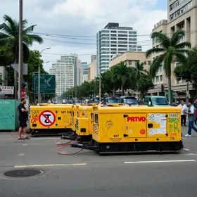 Prefeitura de SP proíbe uso de geradores
