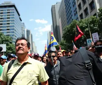 ato na Avenida Paulista
