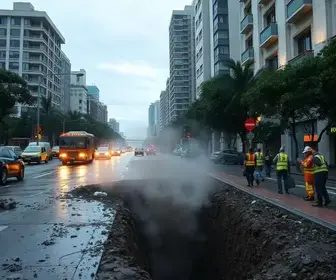 bueiro explode na Avenida Paulista